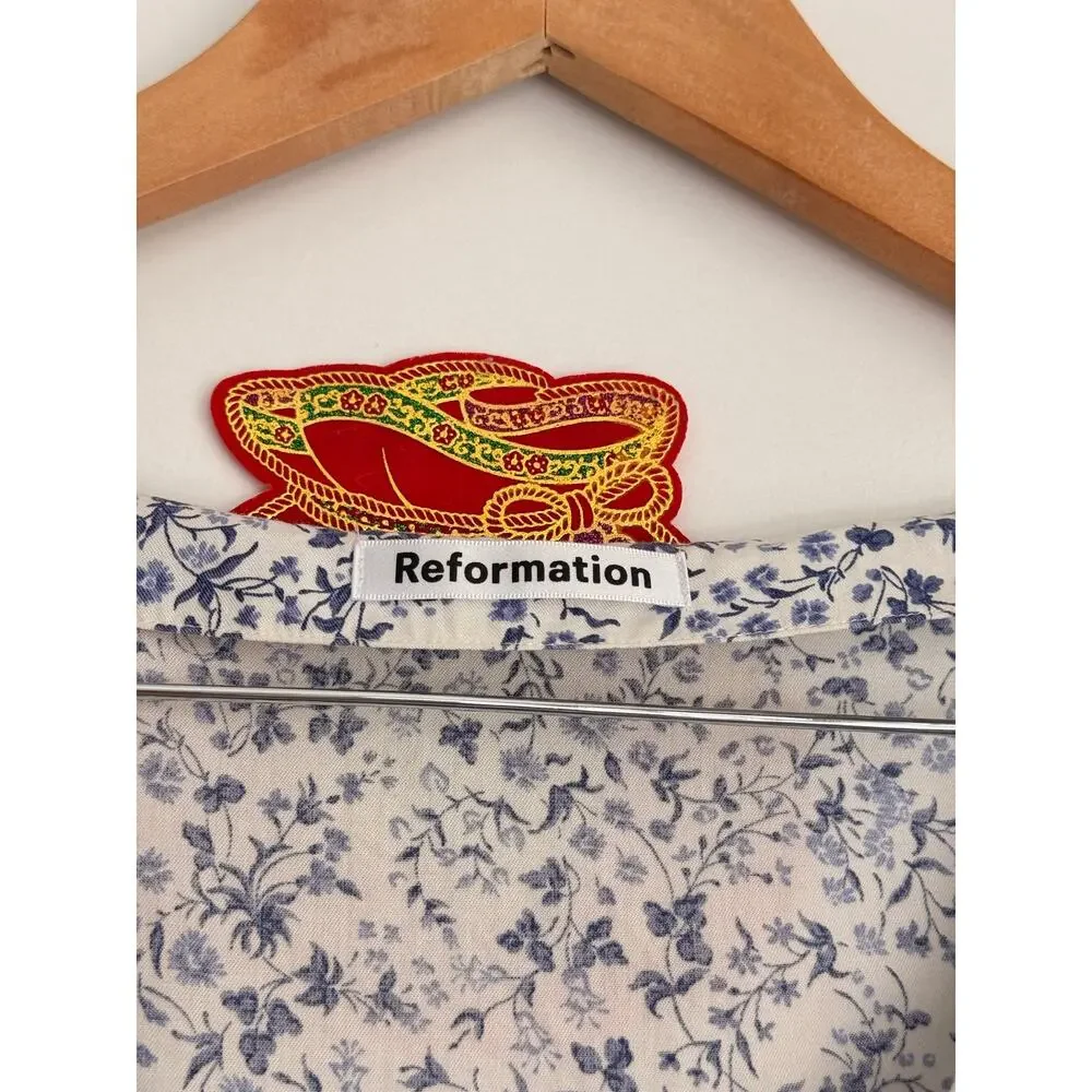 Reformation Margeaux Mini Dress Floral Spring Summer Relaxed‎ Lightweight